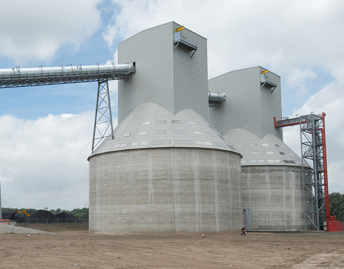 Drax Bio mass silos