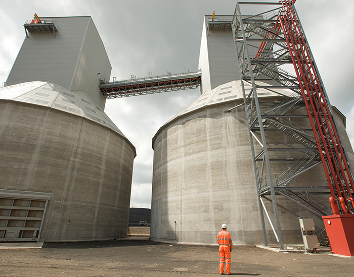 Drax Bio mass silos