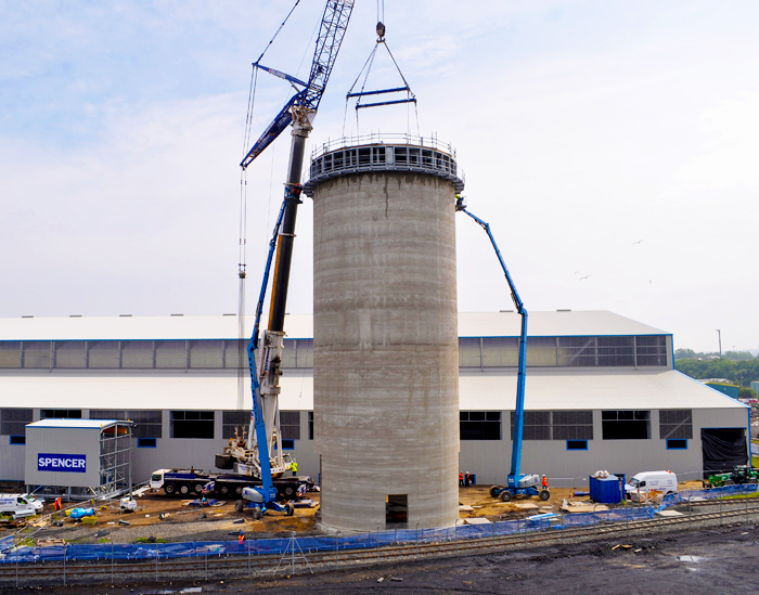 Port-of-Tyne-Biomass-Slipform-Silo-almost-complete